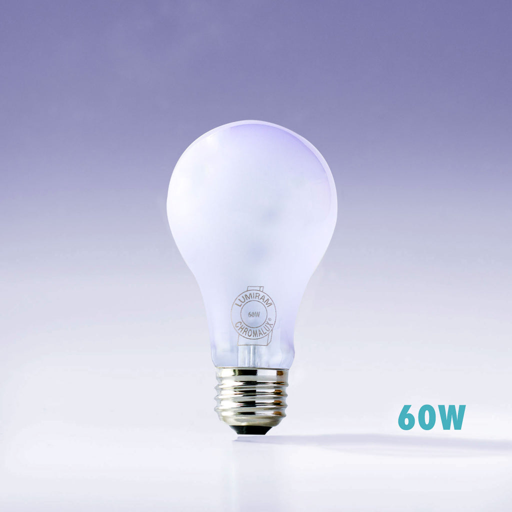 Frosted Chromalux® Full Spectrum 60W Incandescent Light Bulb
