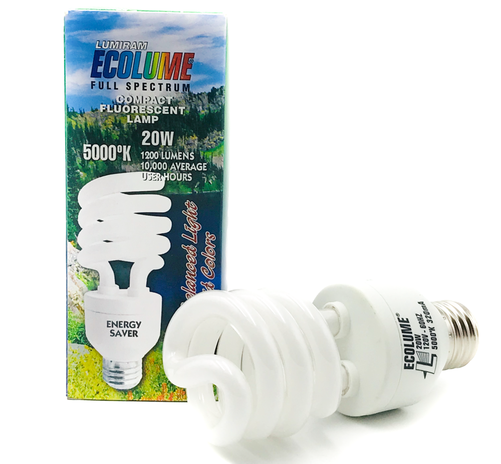 Ecolume 5000K Daylight Full Spectrum Spiral CFL 